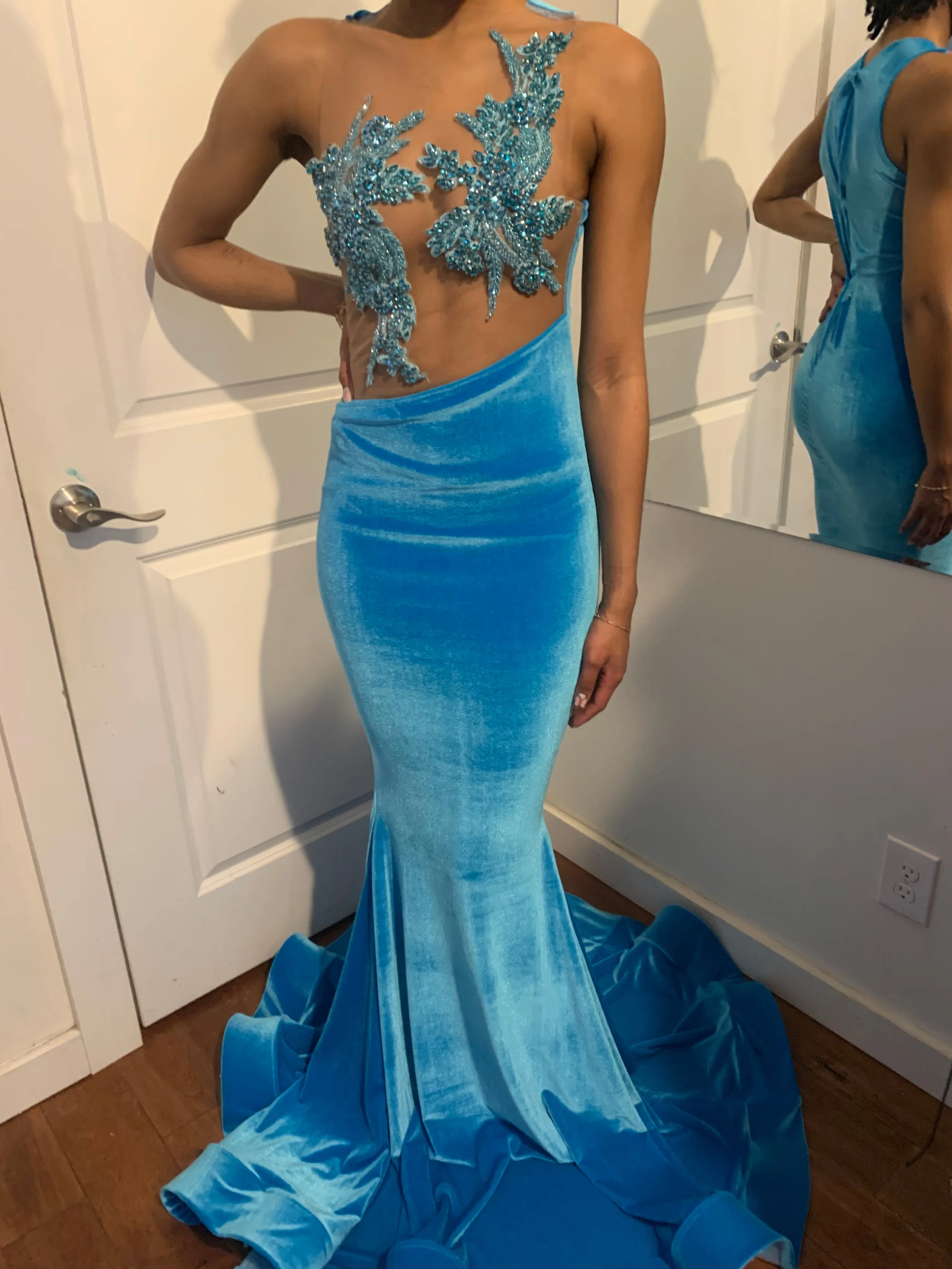 Butterfly Blue Gown