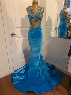 Butterfly Blue Gown
