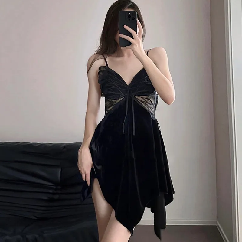 Butterfly Suspender Nightgown UB98757