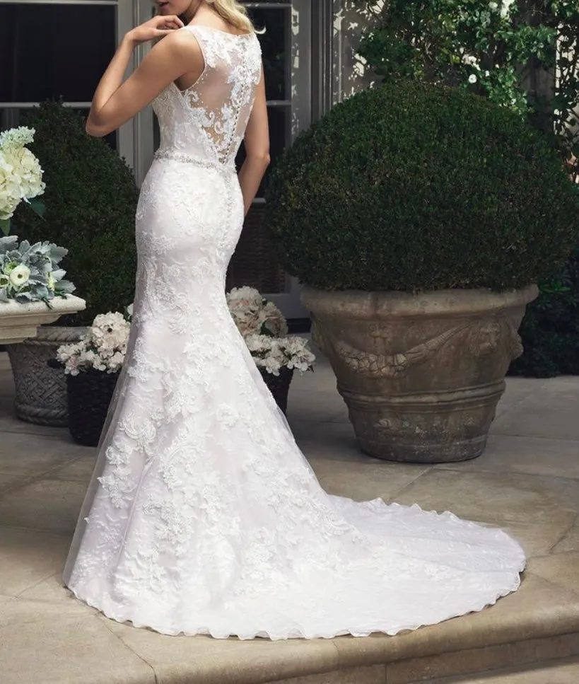 CASABLANCA Wedding Style # 2204 Gown Size 12
