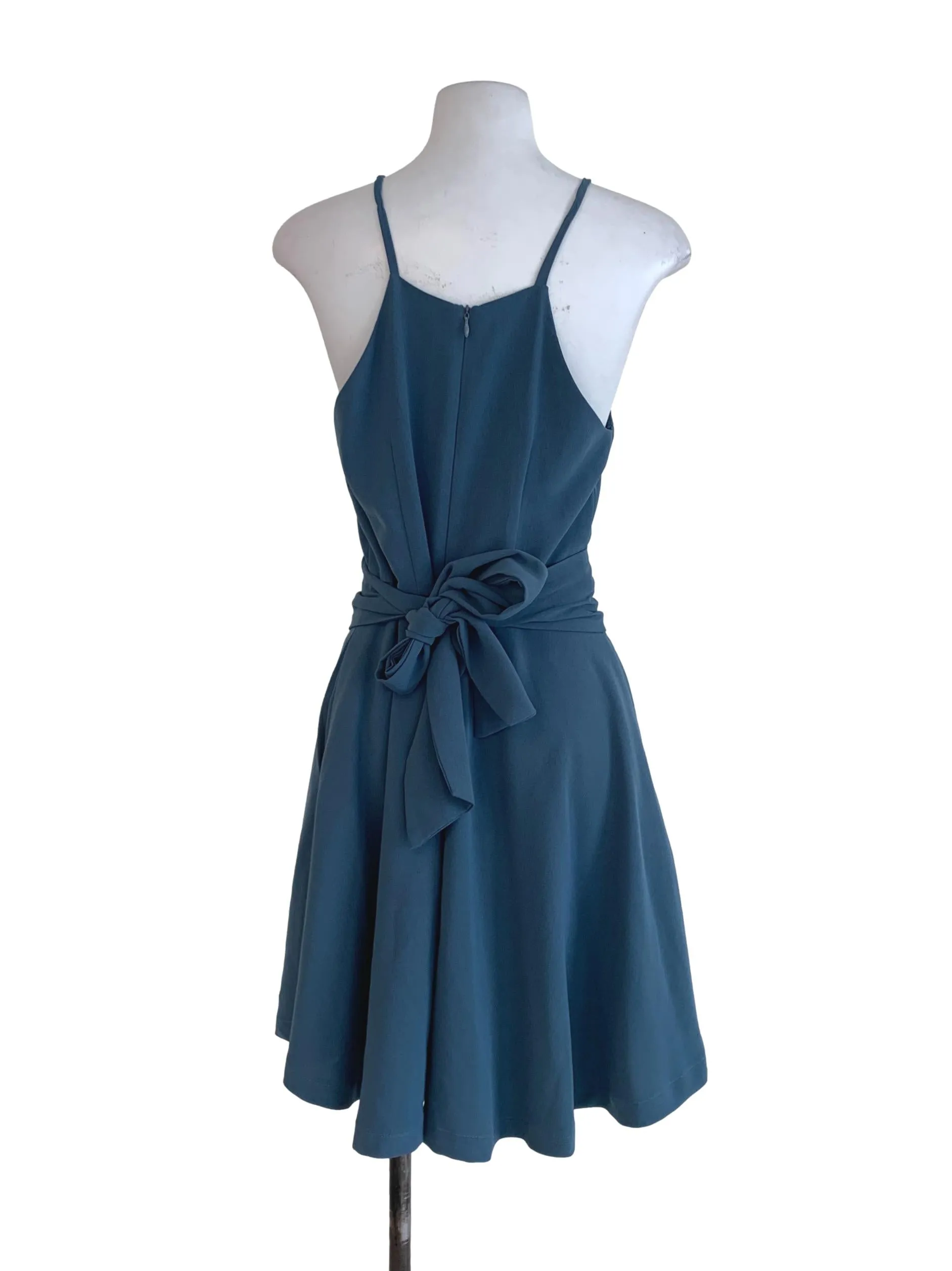 Cerulean Plain A-Line Dress