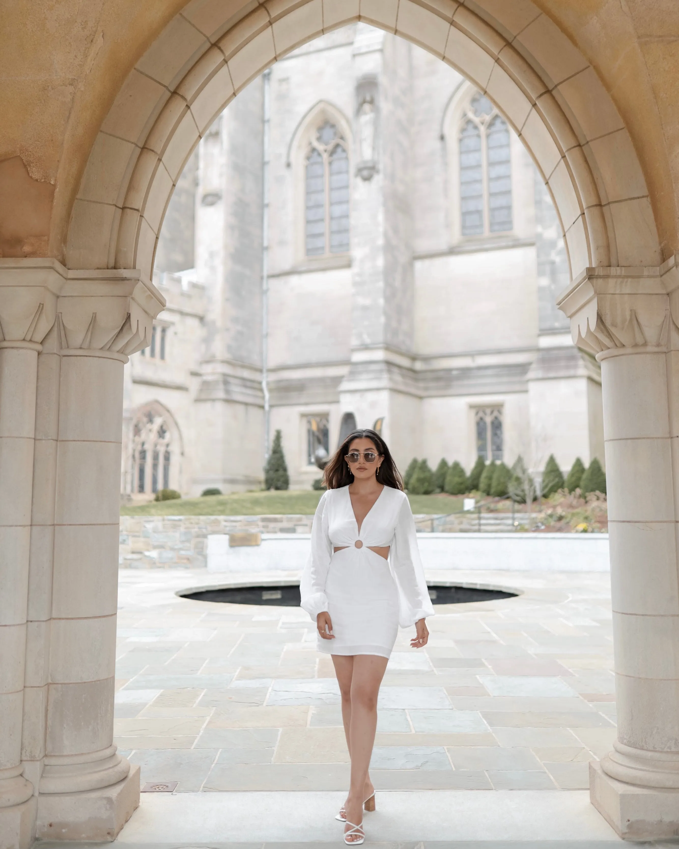 Chrissy Cutout Mini Dress White