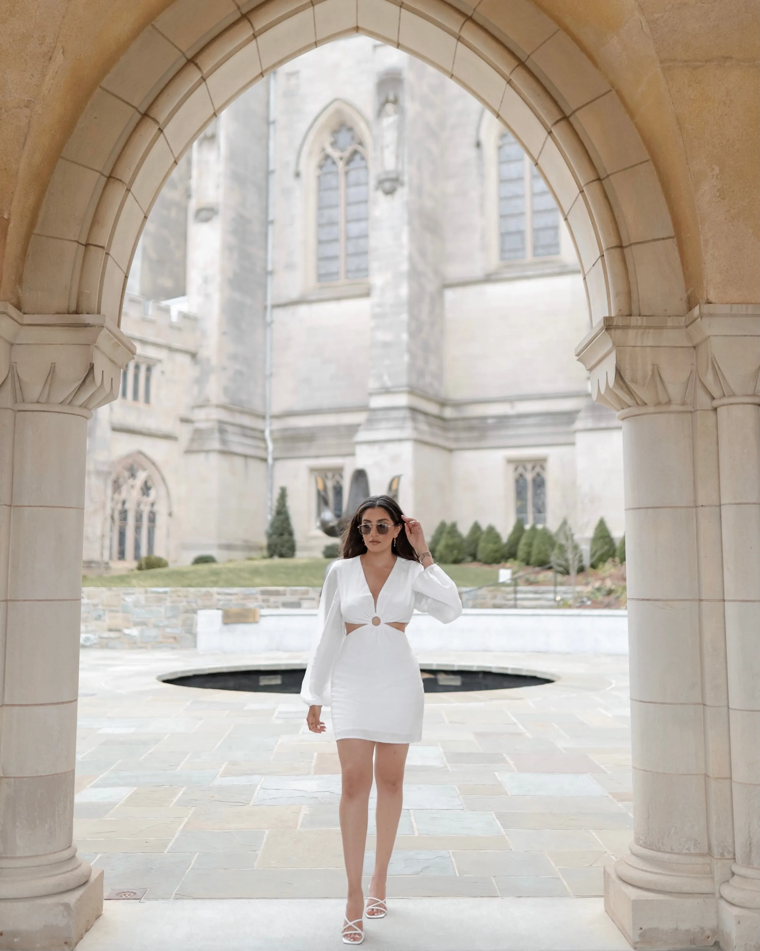 Chrissy Cutout Mini Dress White