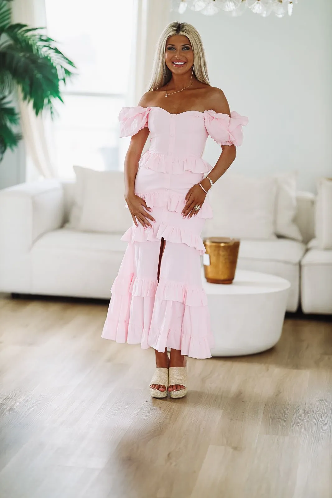 Close to Your Heart Maxi Dress - Pink