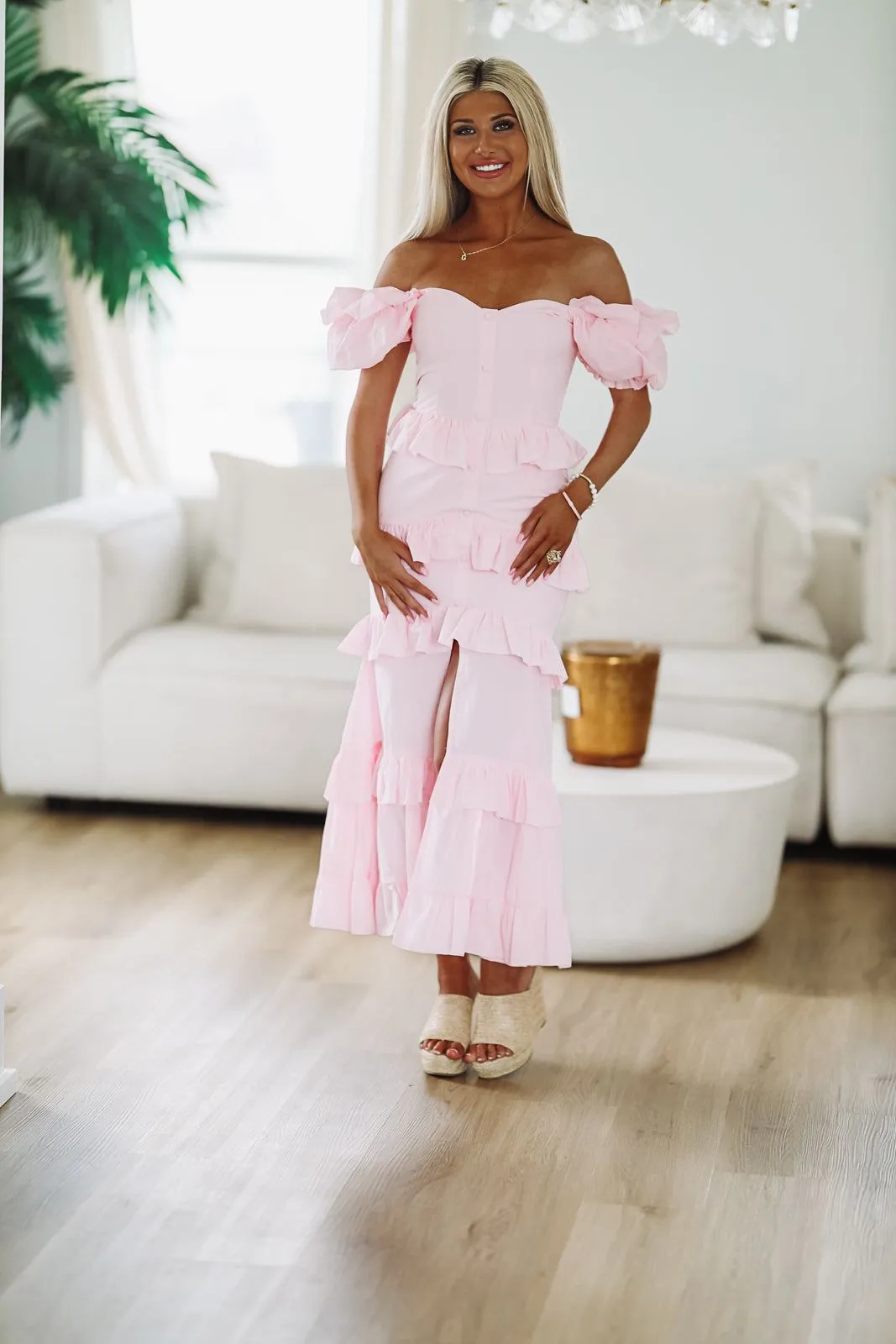 Close to Your Heart Maxi Dress - Pink