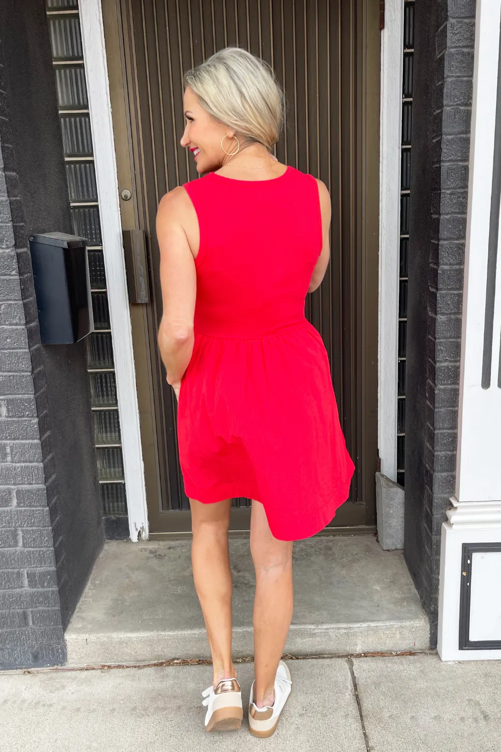 Contrast Tank Mini Dress