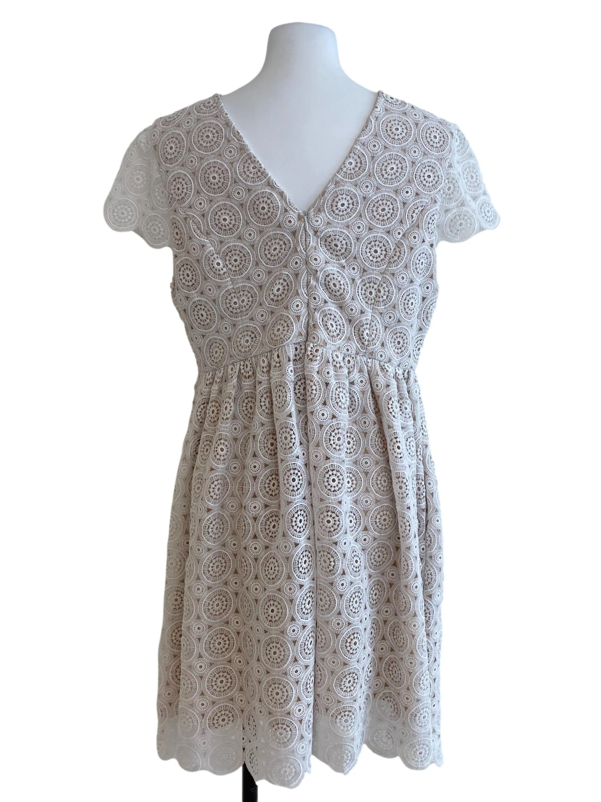 Cotton White Embroidered Dress