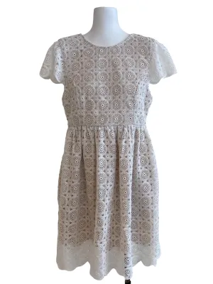 Cotton White Embroidered Dress