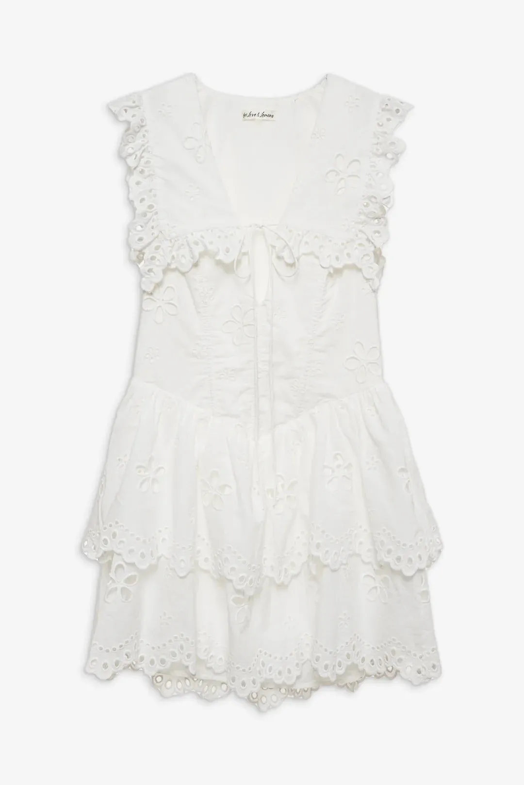 Daisy Eyelet Mini Dress