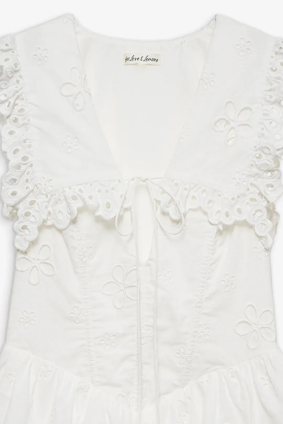 Daisy Eyelet Mini Dress