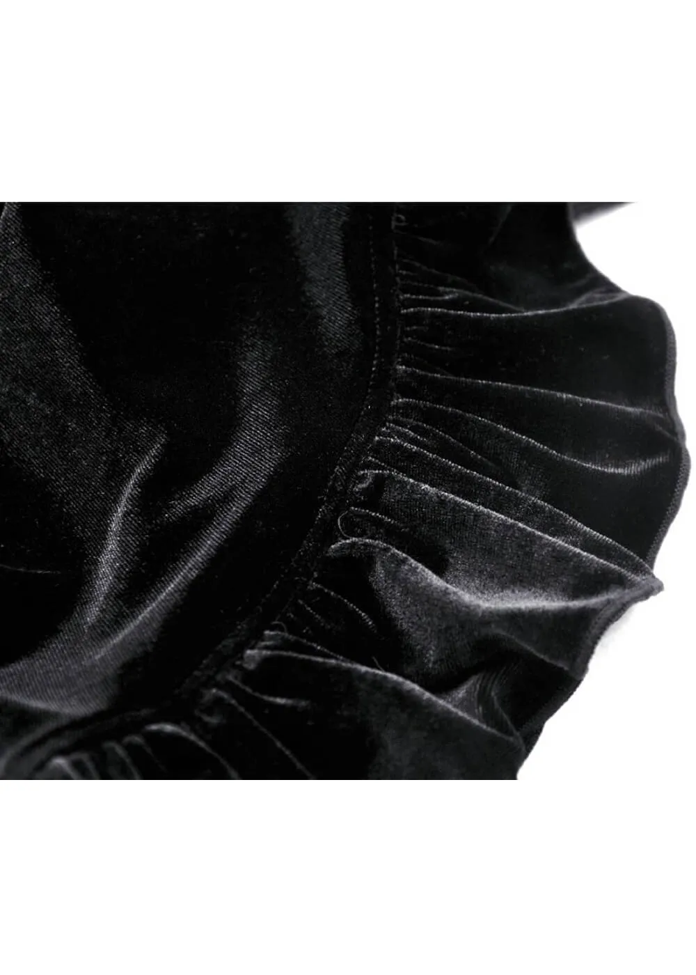 Dark In Love Vampire Scarlet Velvet Dress Black Red