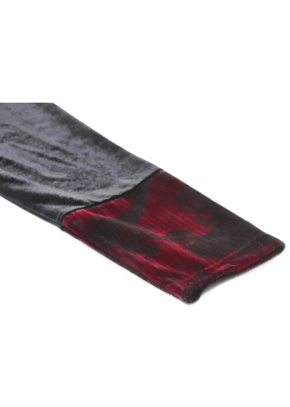 Dark In Love Vampire Scarlet Velvet Dress Black Red