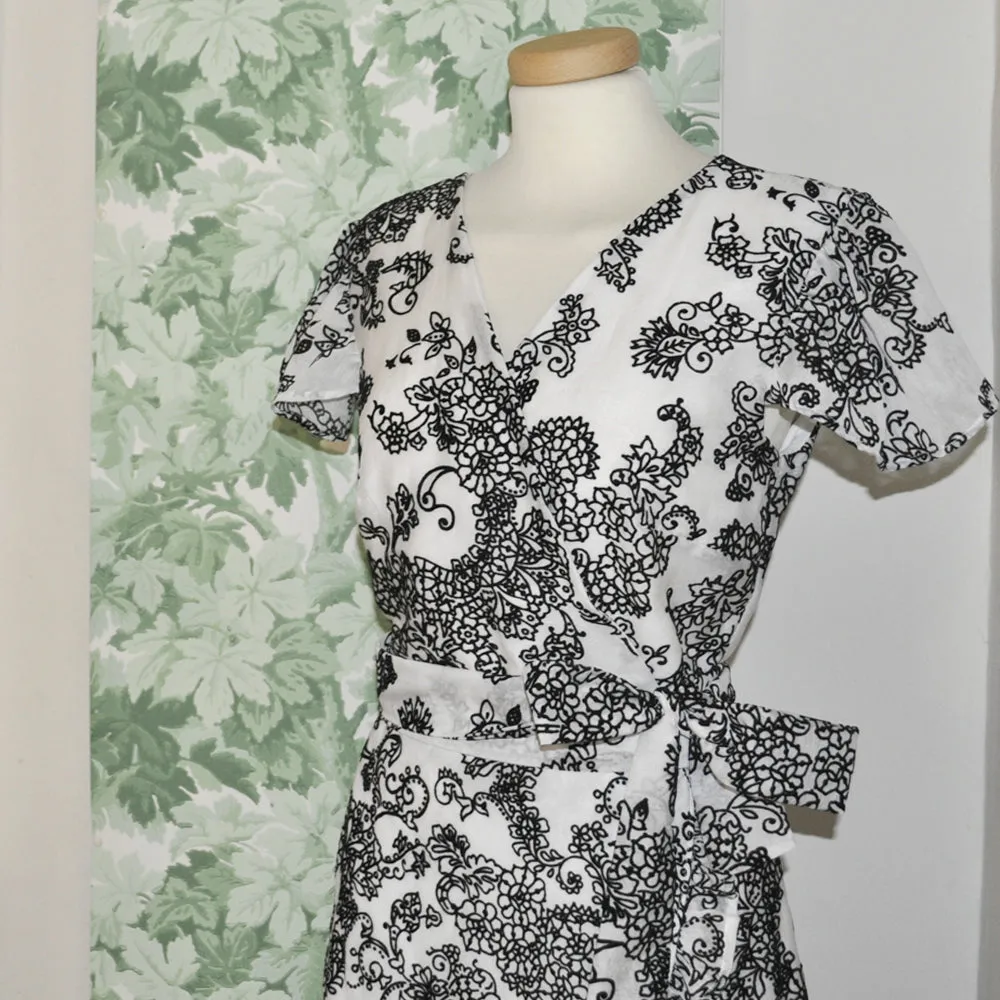 Dauphine Black and White Dress