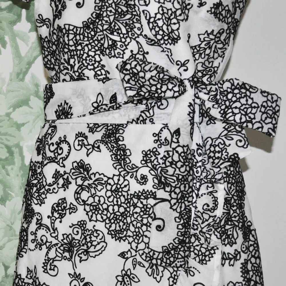 Dauphine Black and White Dress