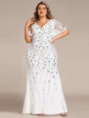 Devin silver and ivory wedding dress with sleeve Express NZ wide