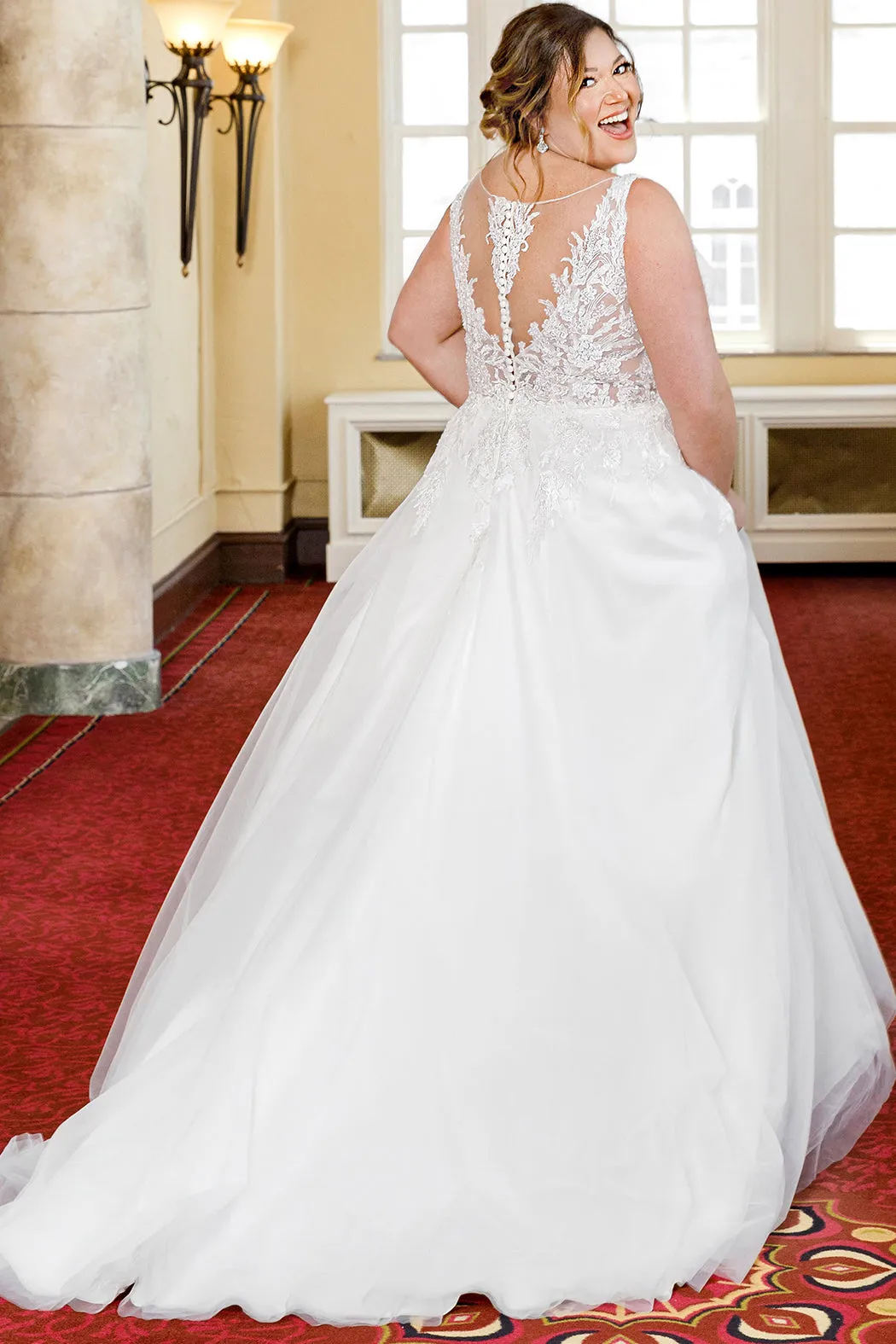 Discontinued Demi Bridal Gown <br> MB2305