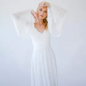 Dress with bell sleeves #1279