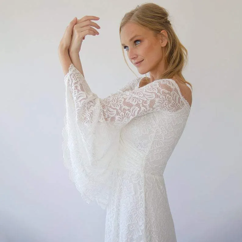Dress with bell sleeves #1279