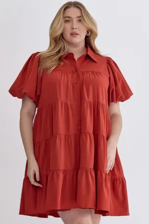 Elizabeth Ruffle Dress PLUS