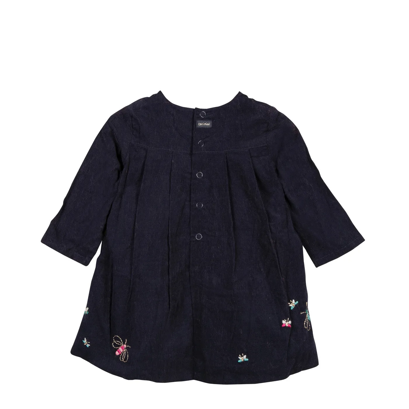 Embroidered Velvet Dress
