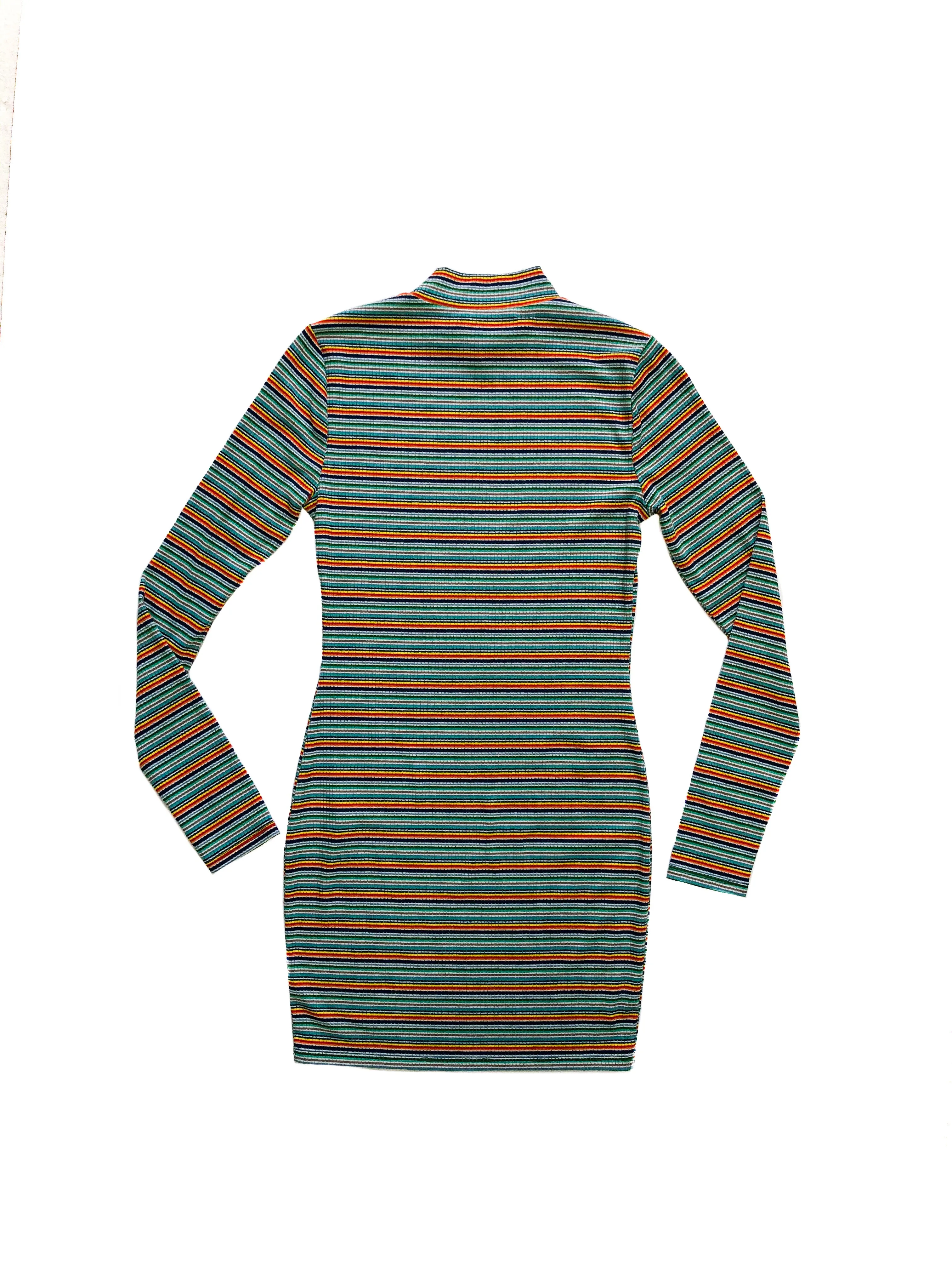 Erin Mock Neck Mini Dress - Multi