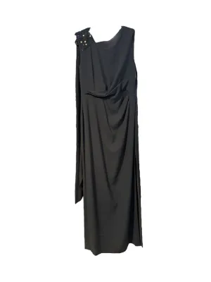 Escada beaded star and moon evening gown blk 42