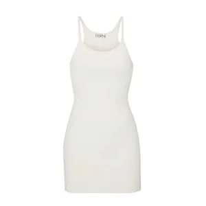 ETERNE Tank Dress Mini Cream Size Large