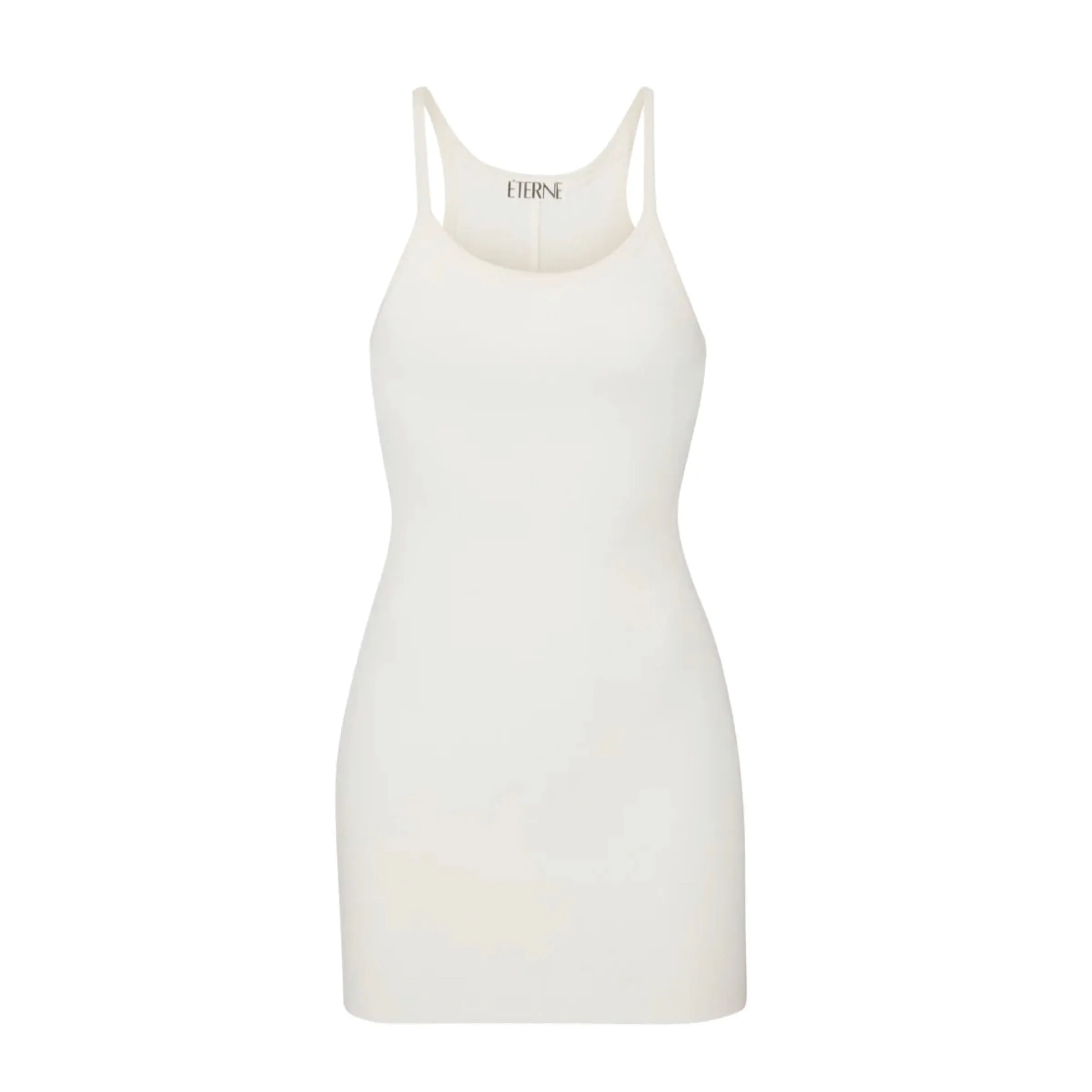 ETERNE Tank Dress Mini Cream Size Large