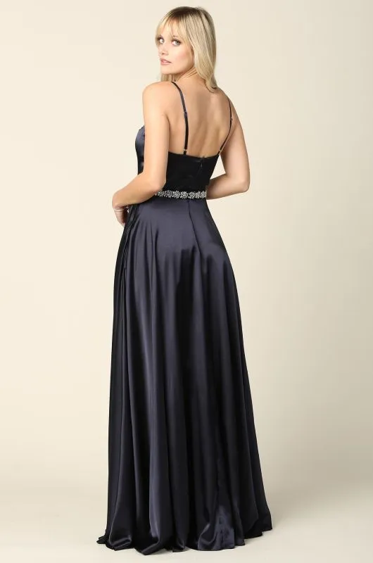Eva Size M 3359 Navy Bridesmaid Dress