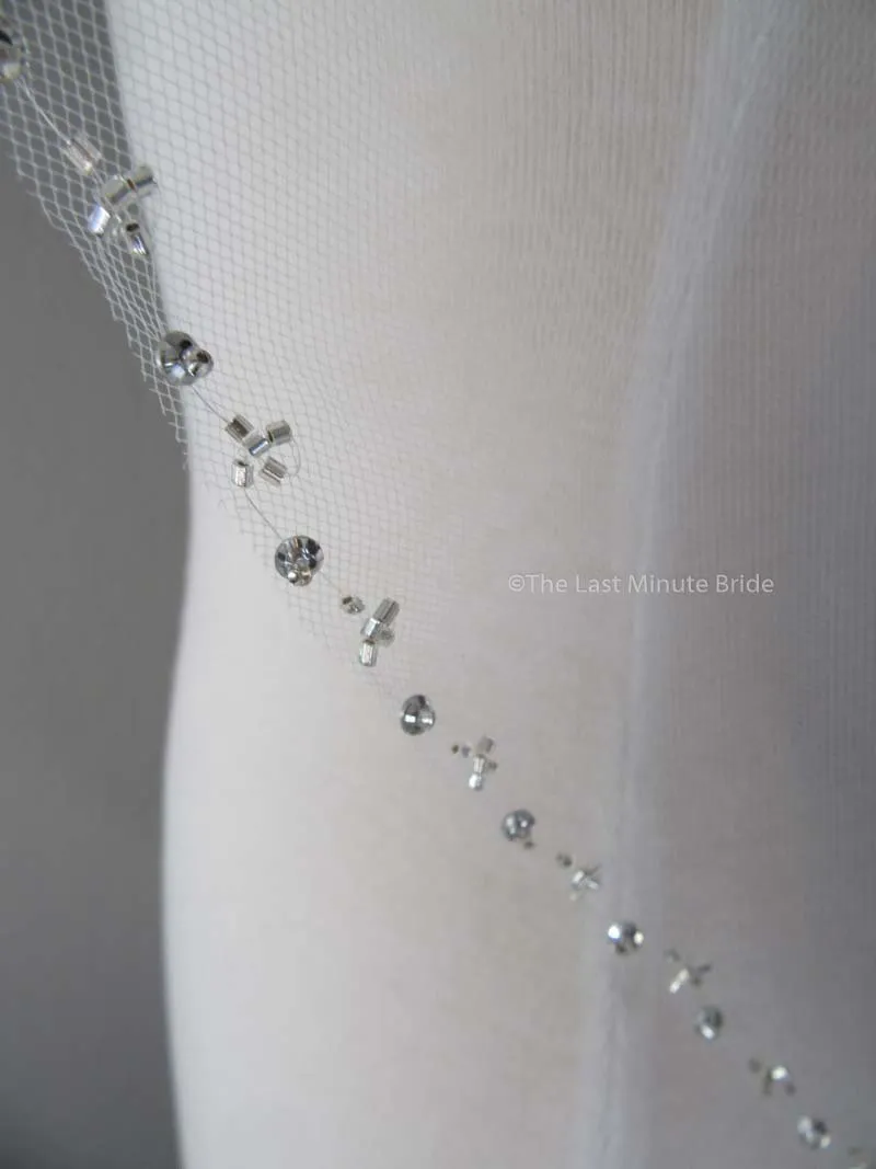 Fingertip Length Veil Style: Twinkle Twinkle
