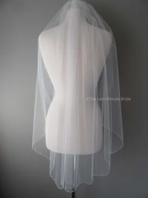 Fingertip Length Veil Style: Twinkle Twinkle