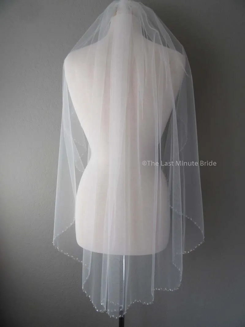 Fingertip Length Veil Style: Twinkle Twinkle