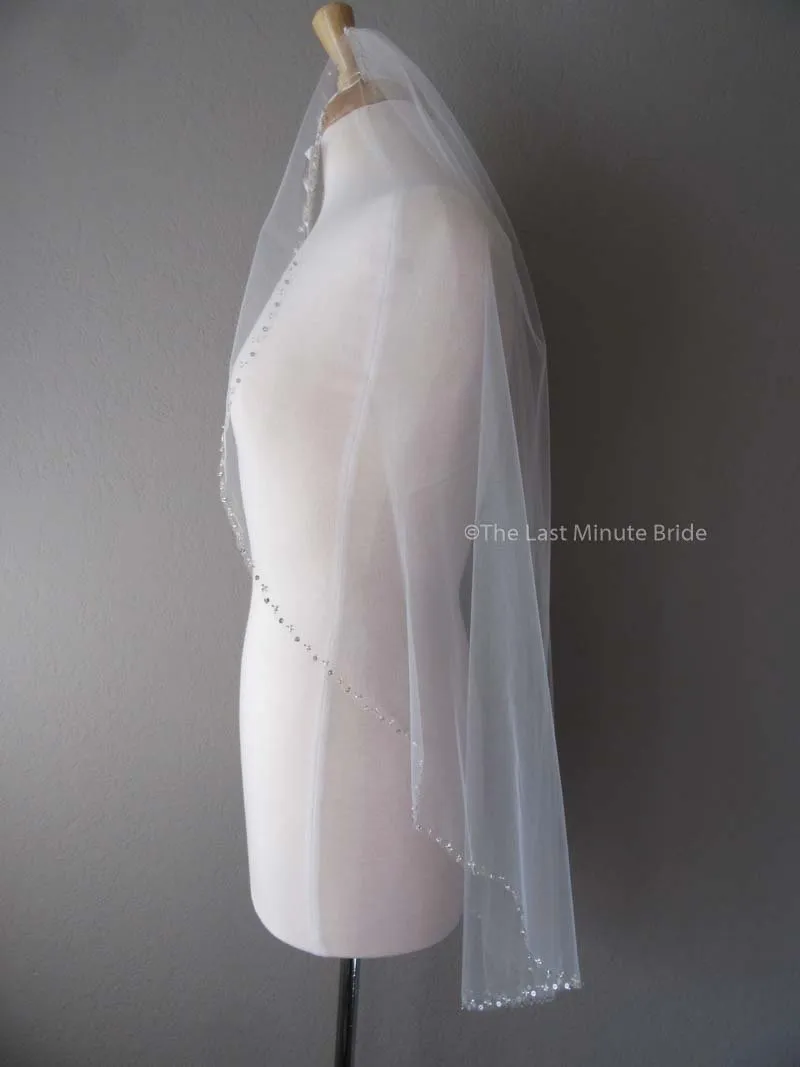 Fingertip Length Veil Style: Twinkle Twinkle