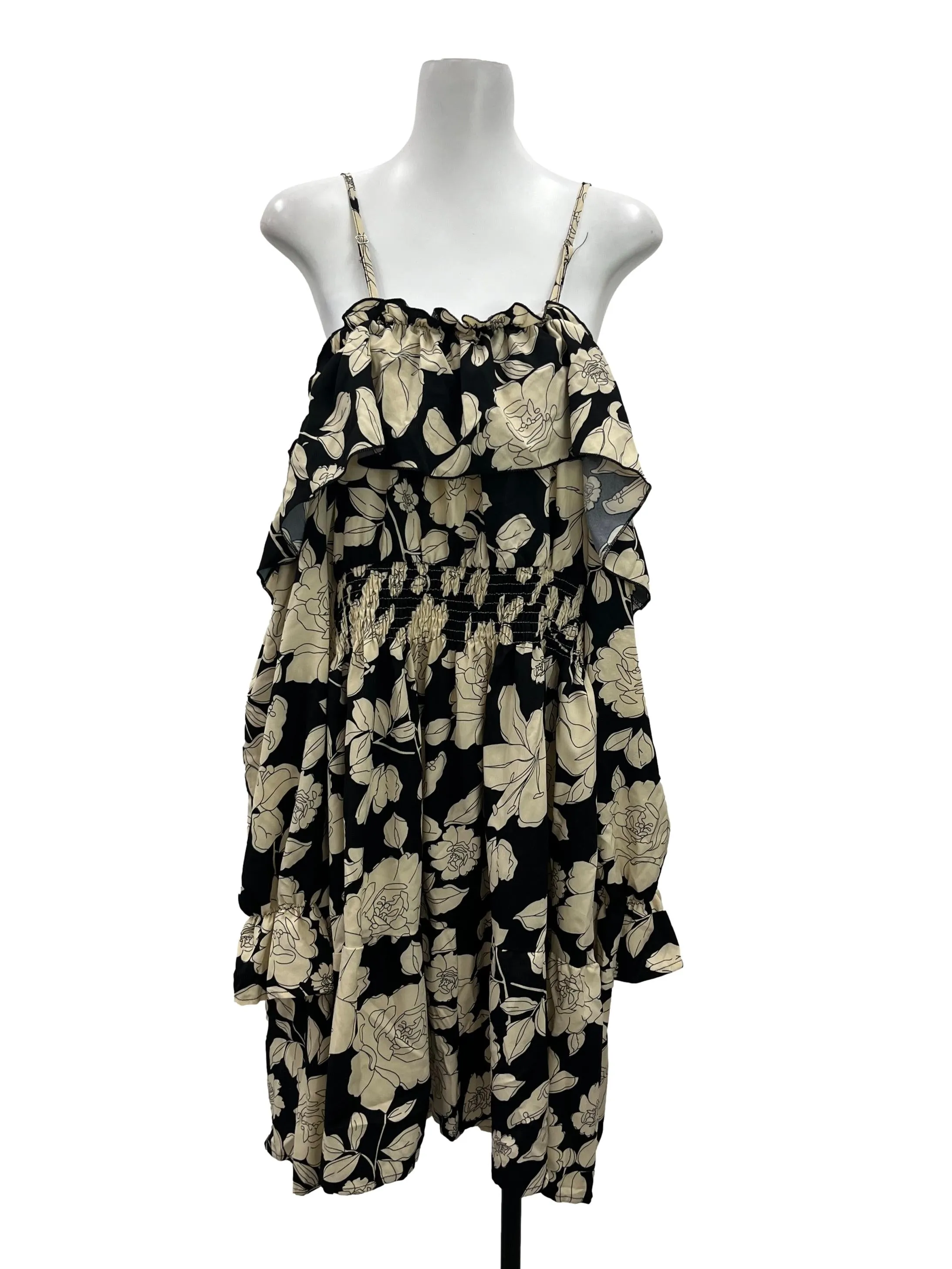 Floral Cold Shoulder Dress
