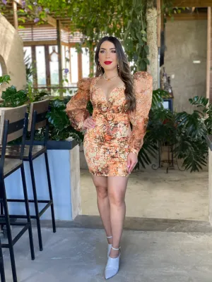 Floral Print Mini Dress