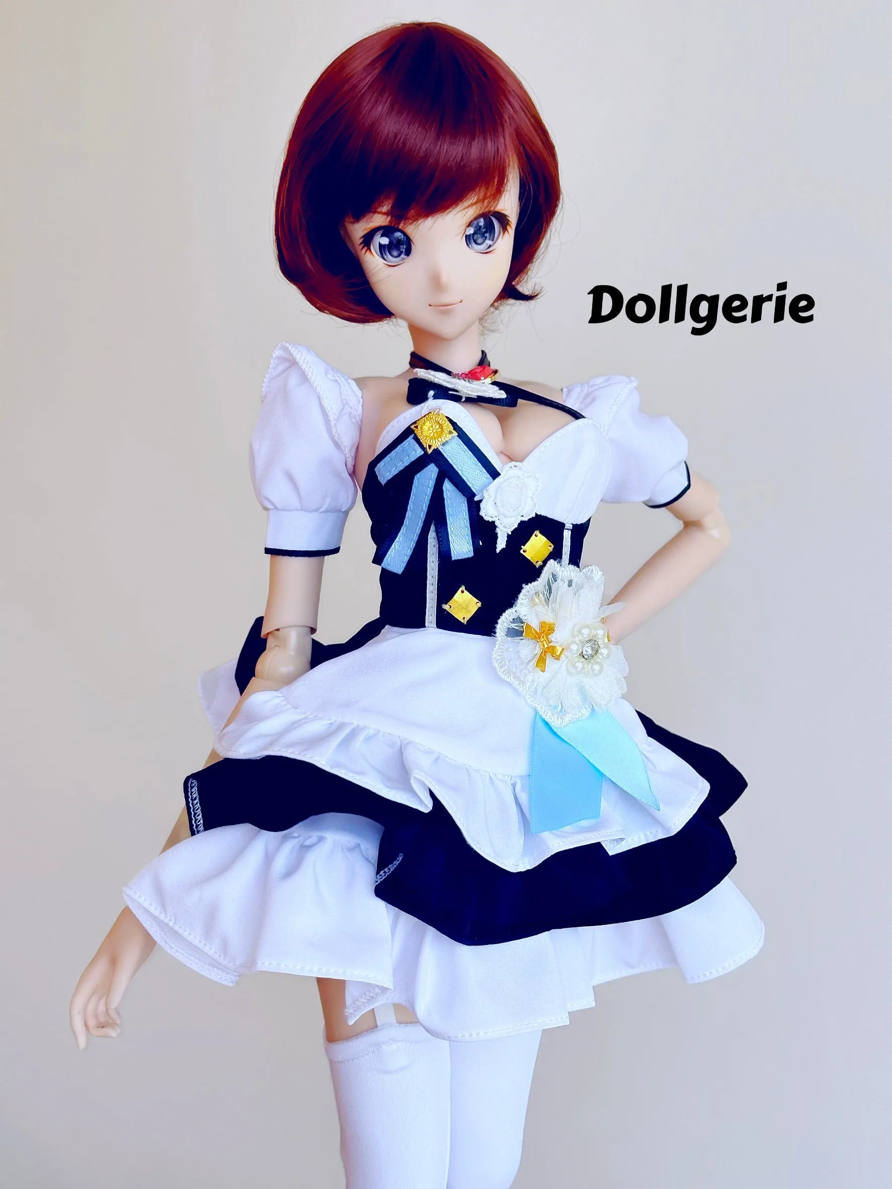 Flower Princess Frenchmaid Mini Dress for Smartdoll/DD