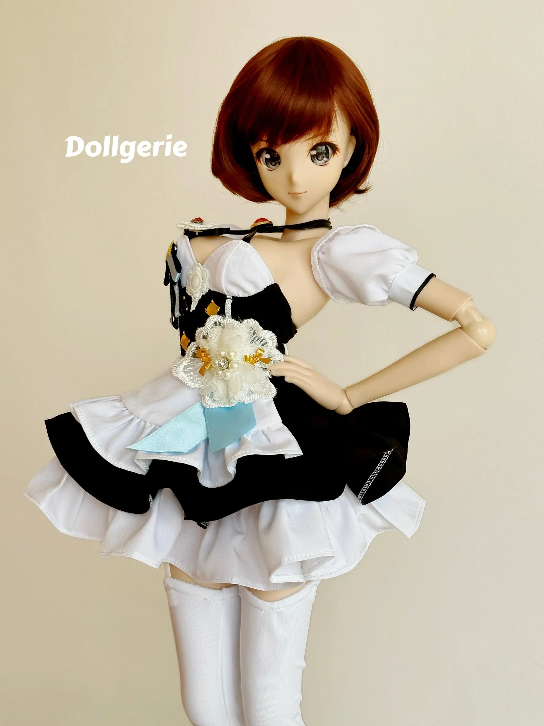 Flower Princess Frenchmaid Mini Dress for Smartdoll/DD