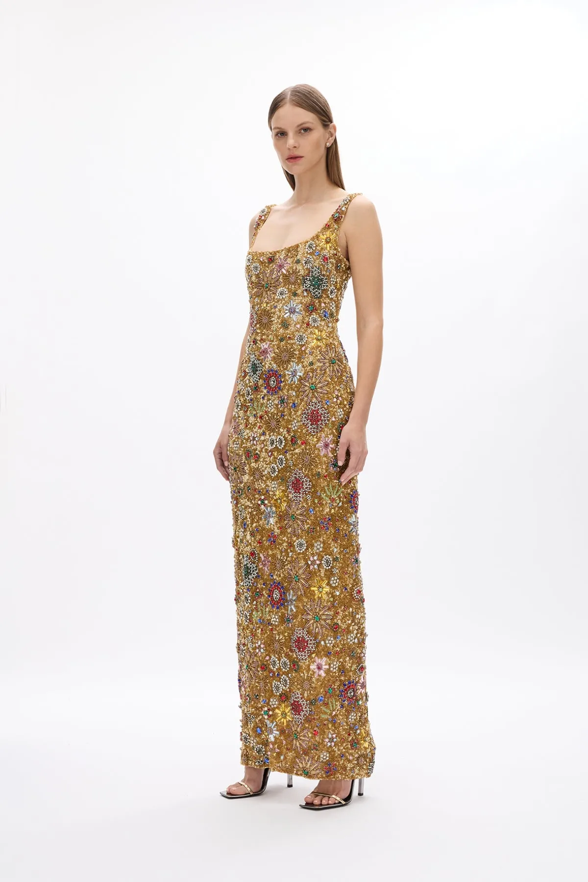 FRANCESCA STRAP STAR GOWN