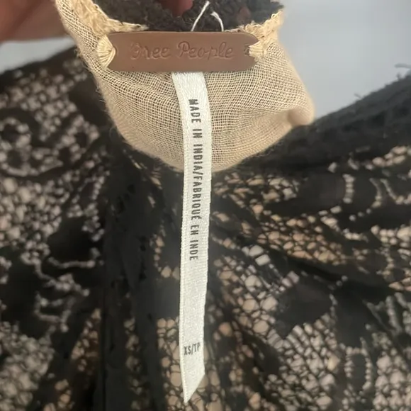 Free People Angel Lace Dress fully lined black.