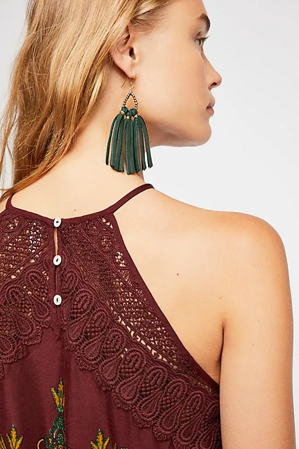 FREE PEOPLE PRINTED MINI DRESS-