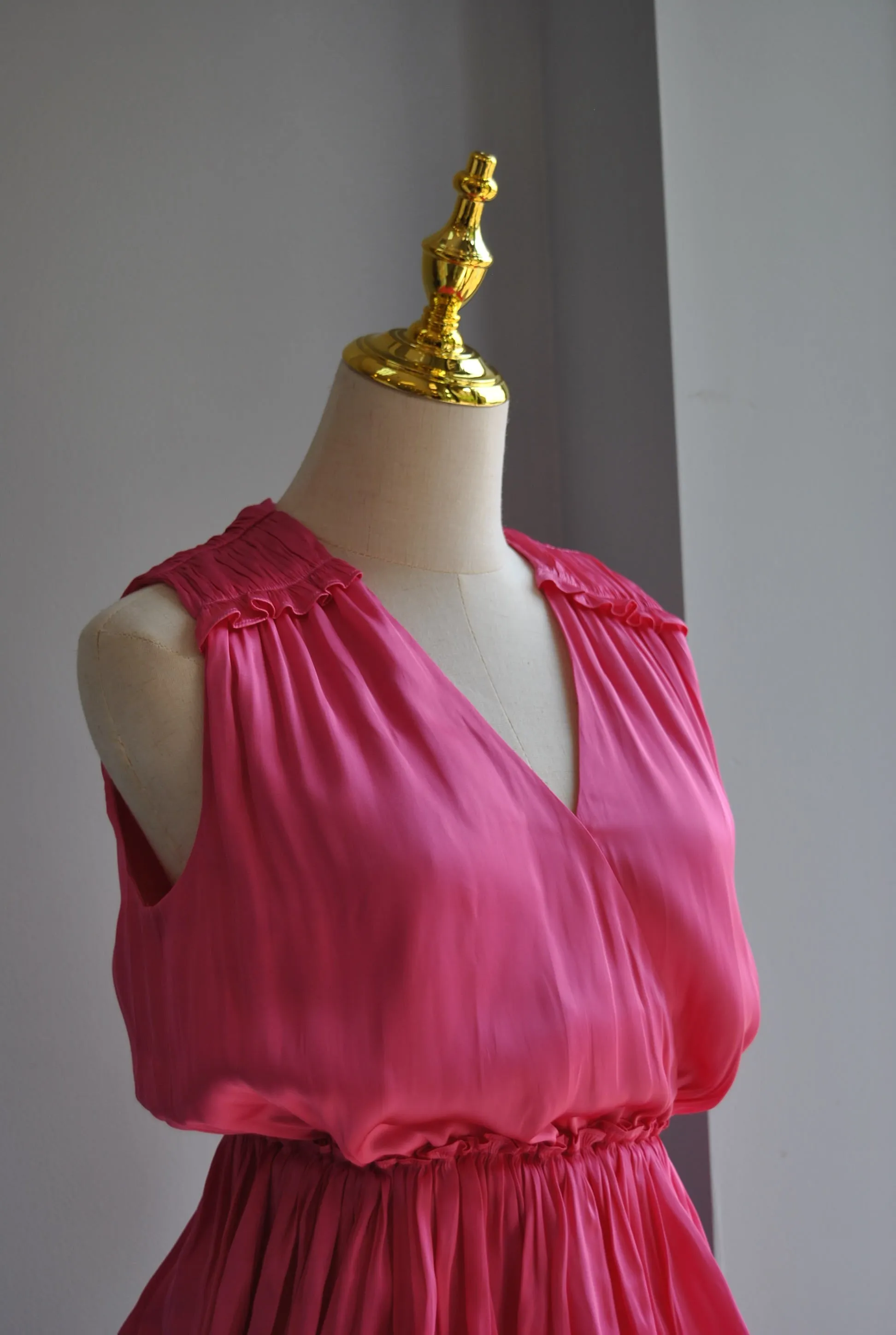 FUCHSIA MINI SUMMER DRESS