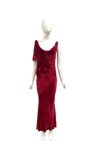 F/W 2006 GALLIANO red velvet