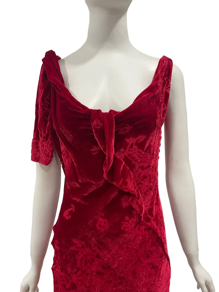 F/W 2006 GALLIANO red velvet