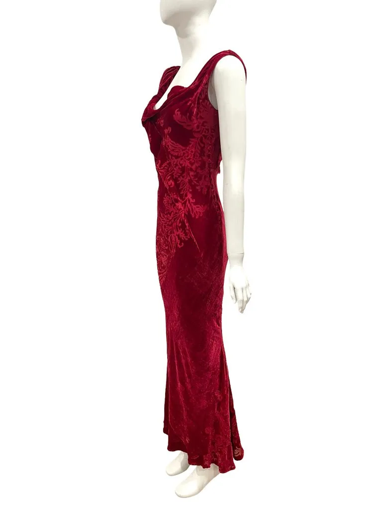 F/W 2006 GALLIANO red velvet