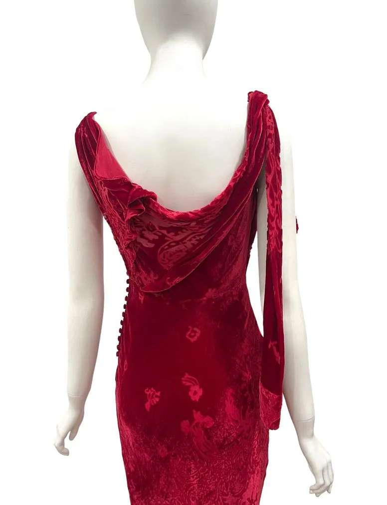 F/W 2006 GALLIANO red velvet