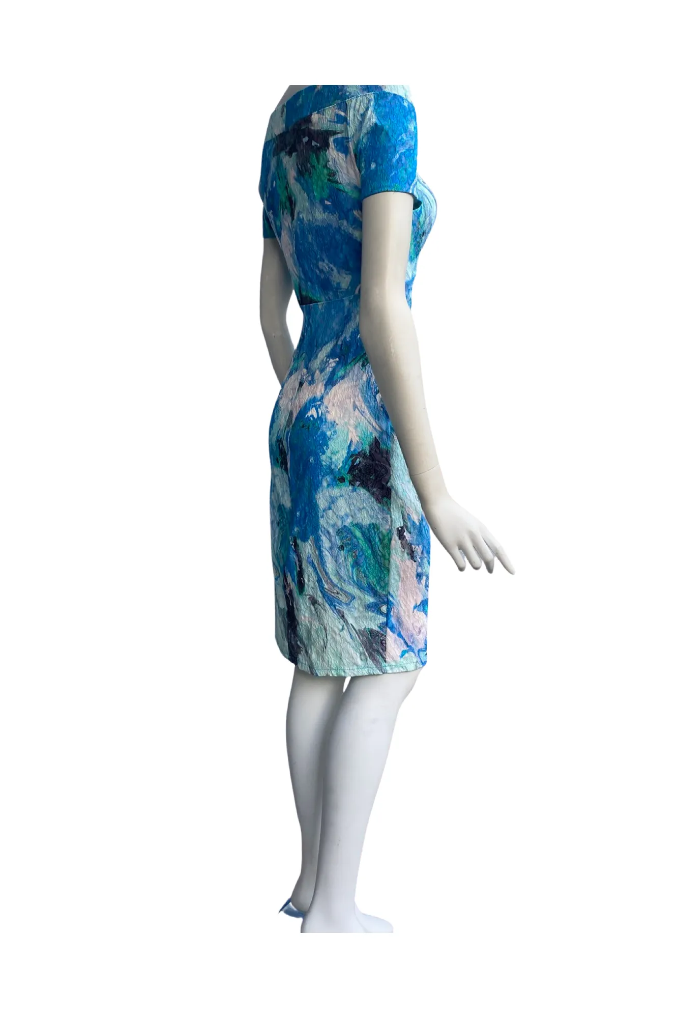 GEMMA Fitted Dress Knee Length with a side slit