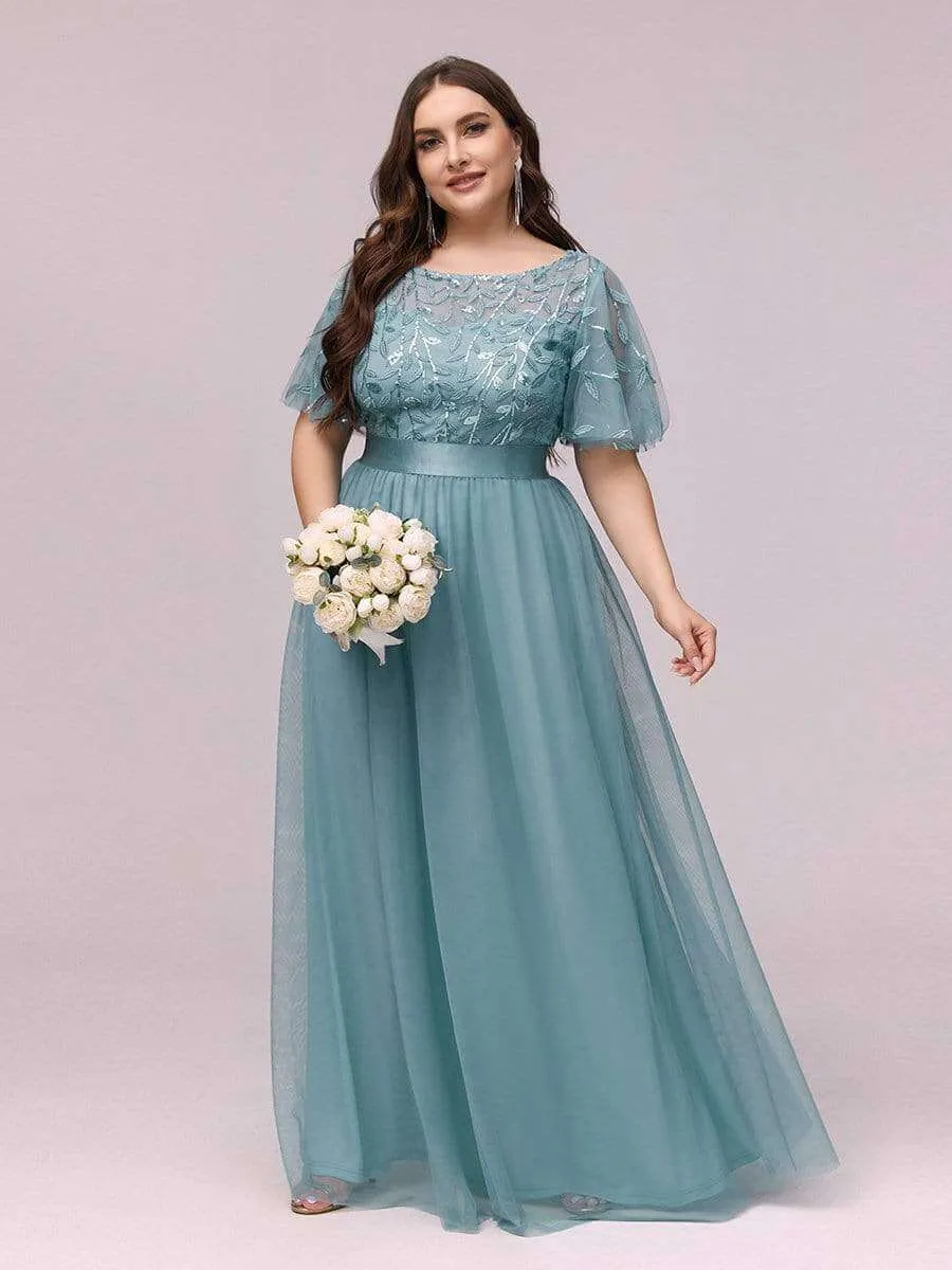 Georgia tulle bridesmaid dress in dusky blue s26 Express NZ wide