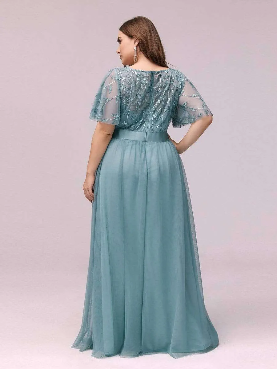 Georgia tulle bridesmaid dress in dusky blue s26 Express NZ wide