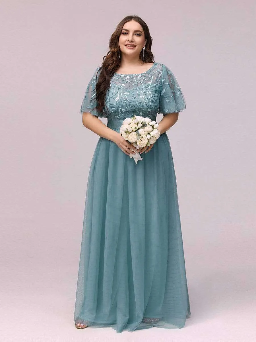 Georgia tulle bridesmaid dress in dusky blue s26 Express NZ wide