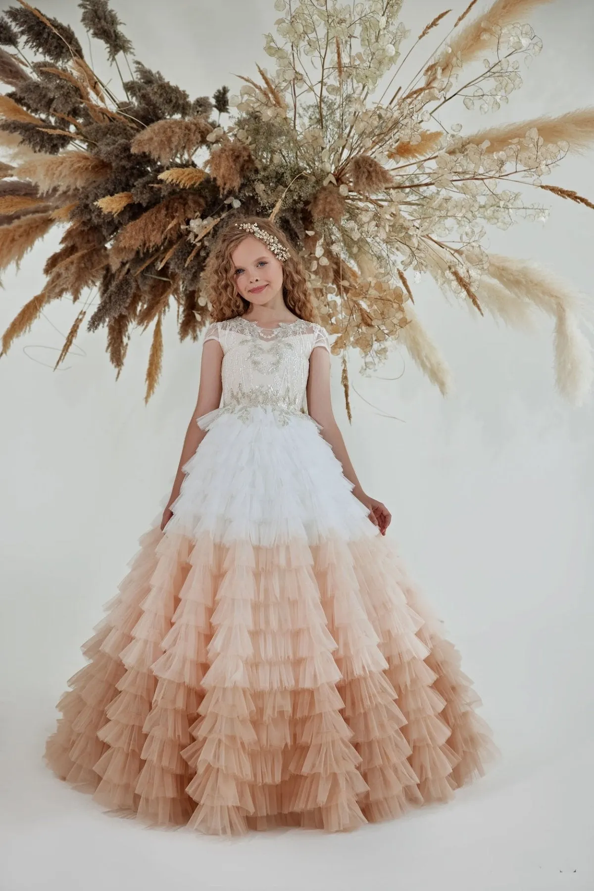 Girls Special Occasion Ombre Maxi Dress